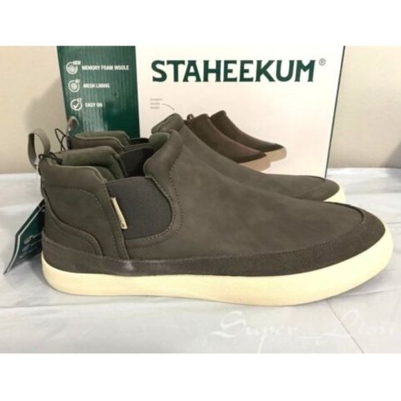 Staheekum Other - Staheekum Men's Memory Foam Mesh Lining Chelsea Shoes GRAY